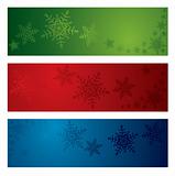 Christmas snowflake banners
