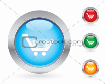 Glossy shopping buttons