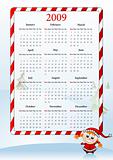 Vector illustration of holiday calendar