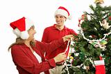 Decorating the Christmas Tree - Family Fun