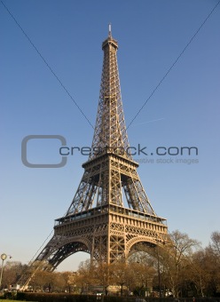 Eiffel Tower Blue Sky