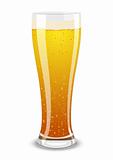 Vector illustration of a beer glass