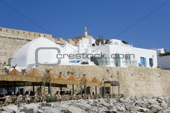 White medina over old wall