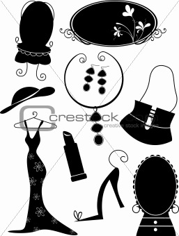 Fashion Accessories/ Objects Silhouettes