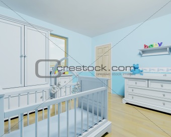 Nursery for a baby boy