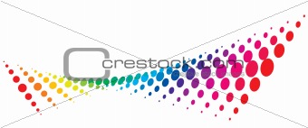 halftone multicolor background vector illustration