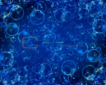 Background formed by bubbles
