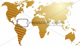 Map of the world illustration