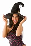 blue eyes witch hat