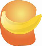 Banana fruit illustration