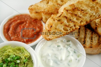 Turkish Bread And Dips 1