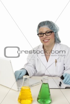 Smiling scientist researcher