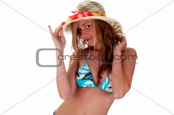 PRETTY BLONDY WITH HAT