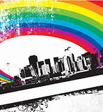 Grunge Rainbow City