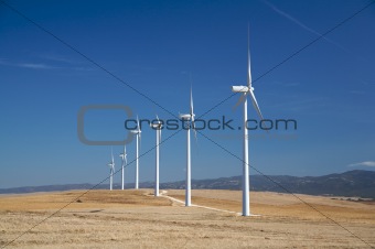 energy wind mills with track