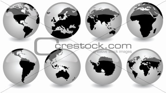 glossy globes