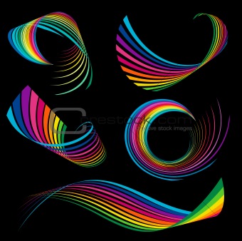 Rainbow ribbons