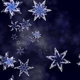 snowflakes falling