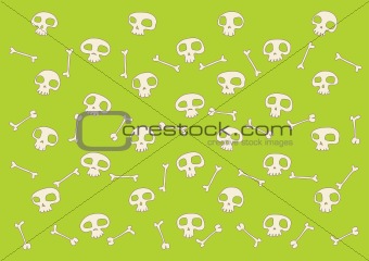 funny  skulls background
