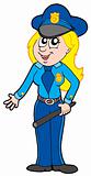 Cute policewoman