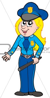Cute policewoman