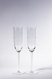 Two champagne glasses