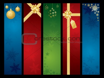 Christmas banners.