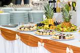 banquet dessert table