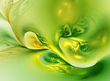 Green Yellow swirl