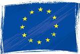 Grunge European Union flag