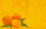Background of yellow color with oranges