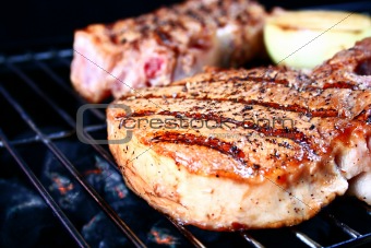 grilled pork chop