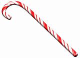 Isolated candy cane