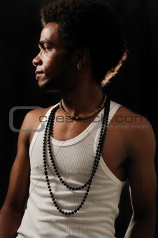 Trendy african male model