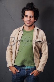 Trendy hispanic man