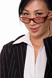 Business woman in glasses