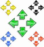 Colored Direction Arrows