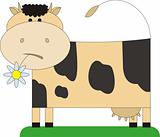 Cow and a flower 1
