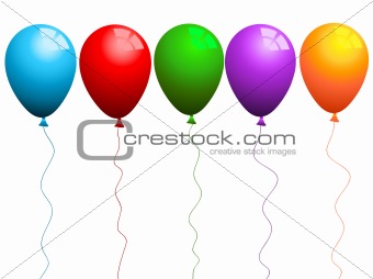 Coloured balloons