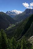 Mont Blanc view from Switzerland