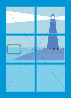 Lighthouse from window