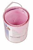 Hot pink paint isolated