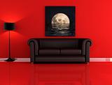 red and black room