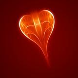 abstract red heart