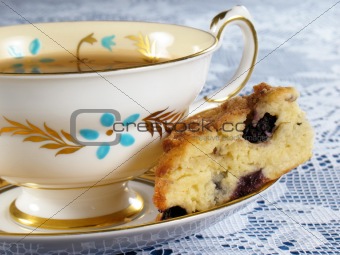 Blueberry Scone & Tea