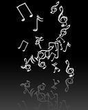 Silver music notes