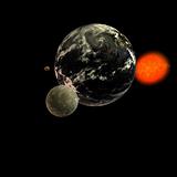 Solar System - Moon Earth Sun