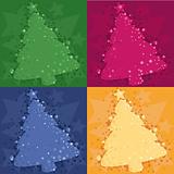 four Christmas tree