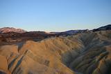 Sun set over the mountains around Death Valley in Nevada
