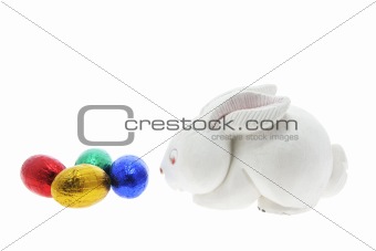 Easter Bunny with Easter Eggs